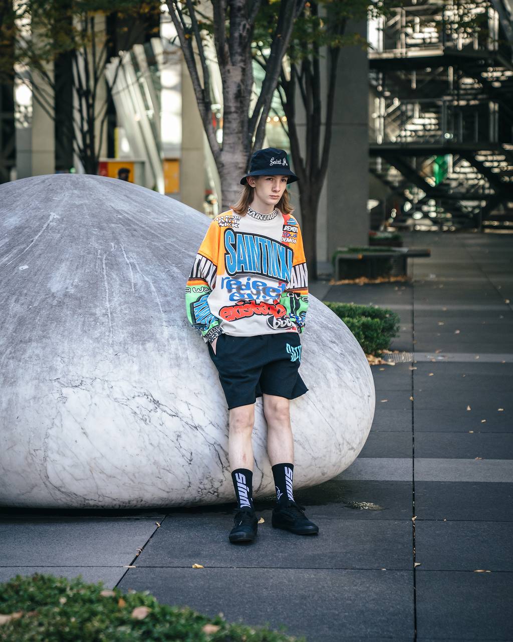 LS TEE/MOTOCLOSS/WHITE