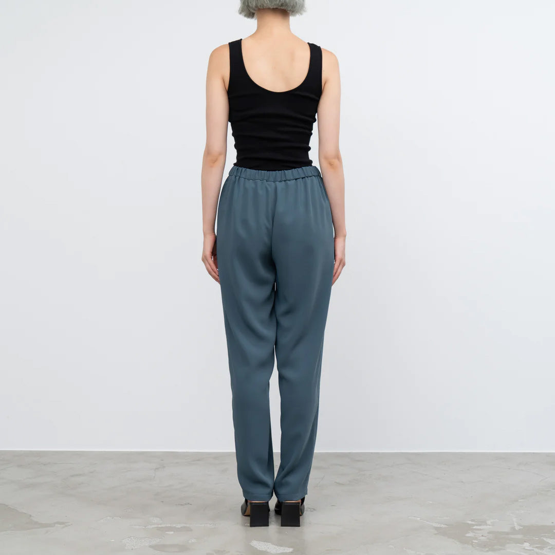 Satin Easy Pants DARK SLATE