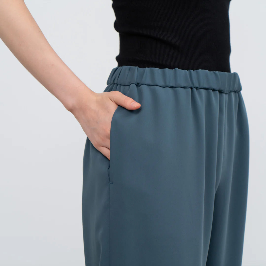 Satin Easy Pants DARK SLATE