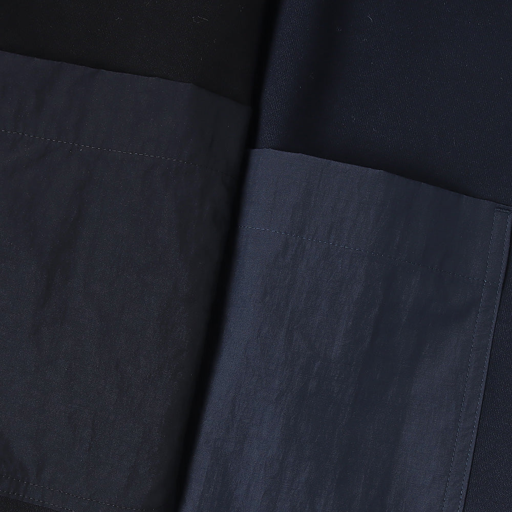 Cotton-filled jersey x cotton nylon taffeta T004
