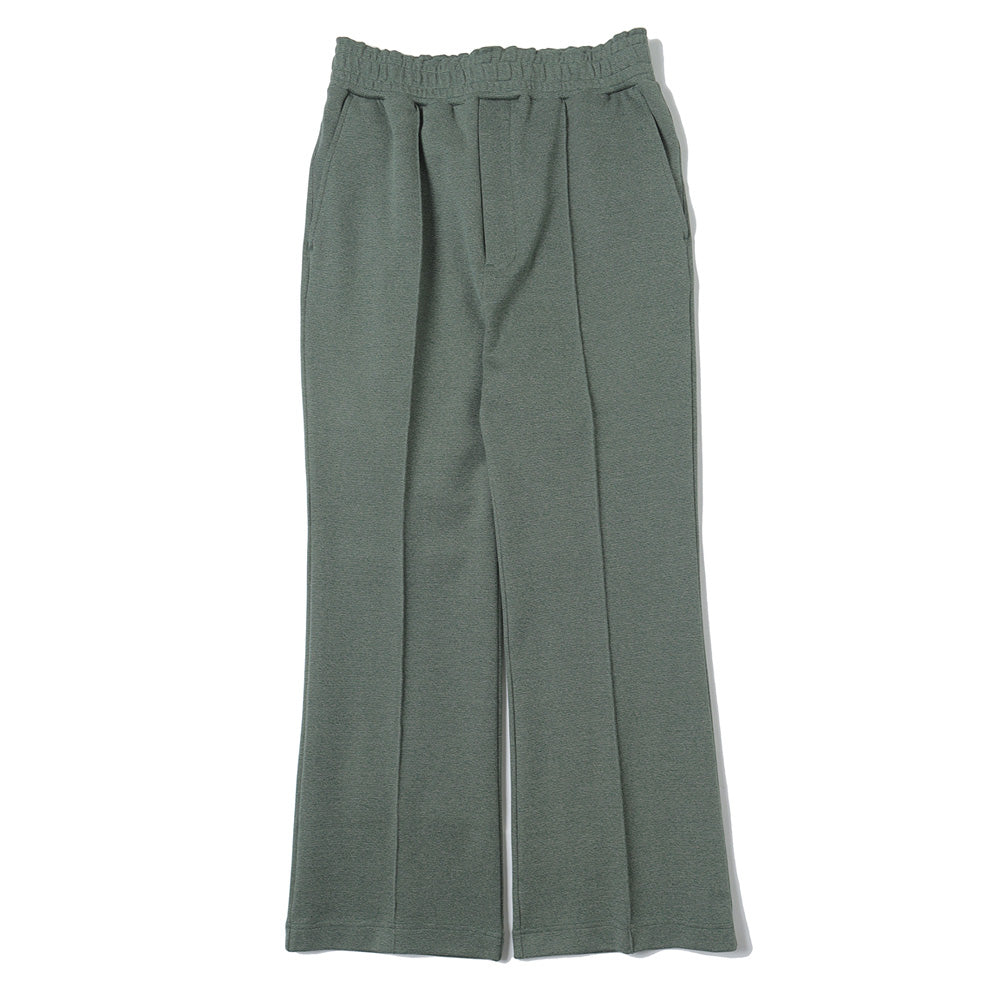 MATSUFUJI(マツフジ)Melange Rib Semi-flare Trousers (M231-0705