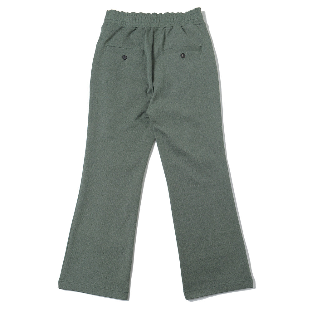 Melange Rib Semi-flare Trousers