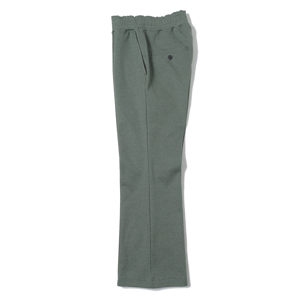Melange Rib Semi-flare Trousers