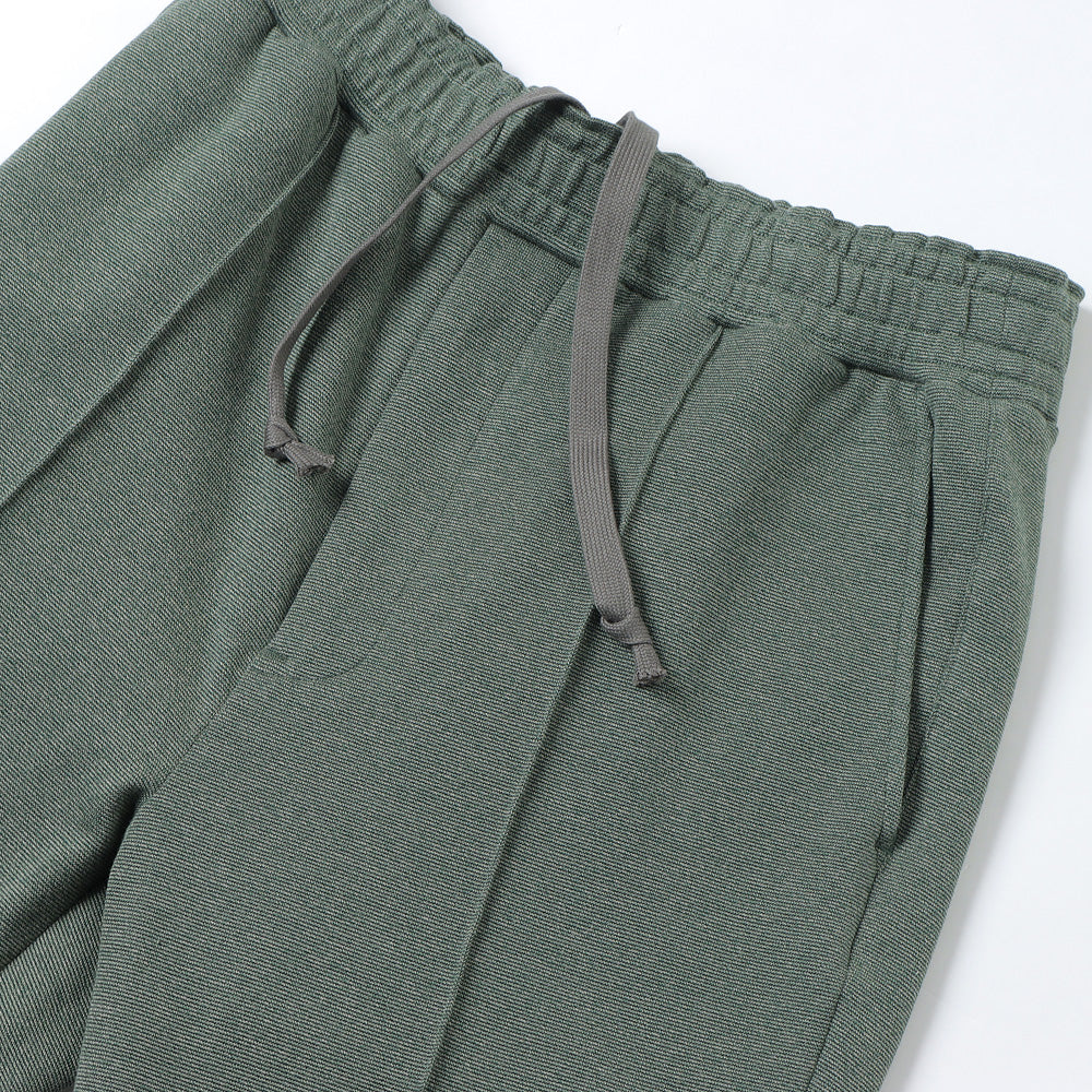 Melange Rib Semi-flare Trousers