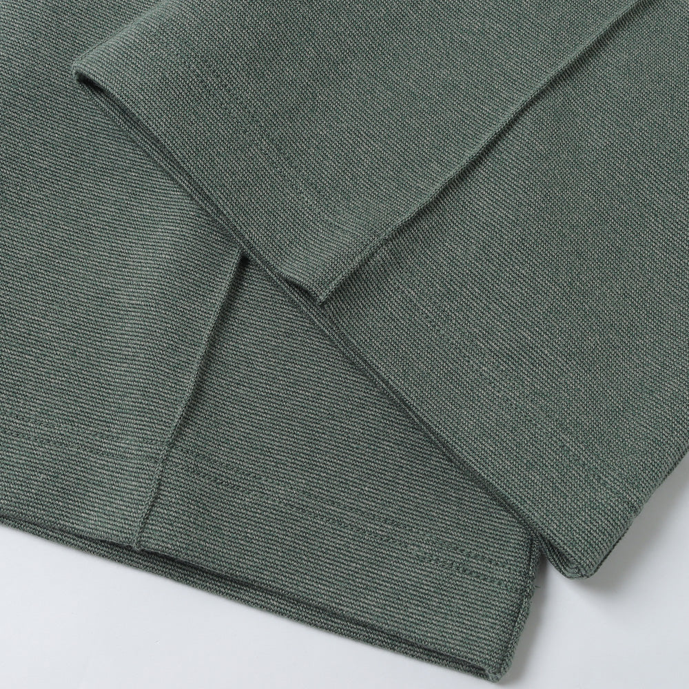 Melange Rib Semi-flare Trousers