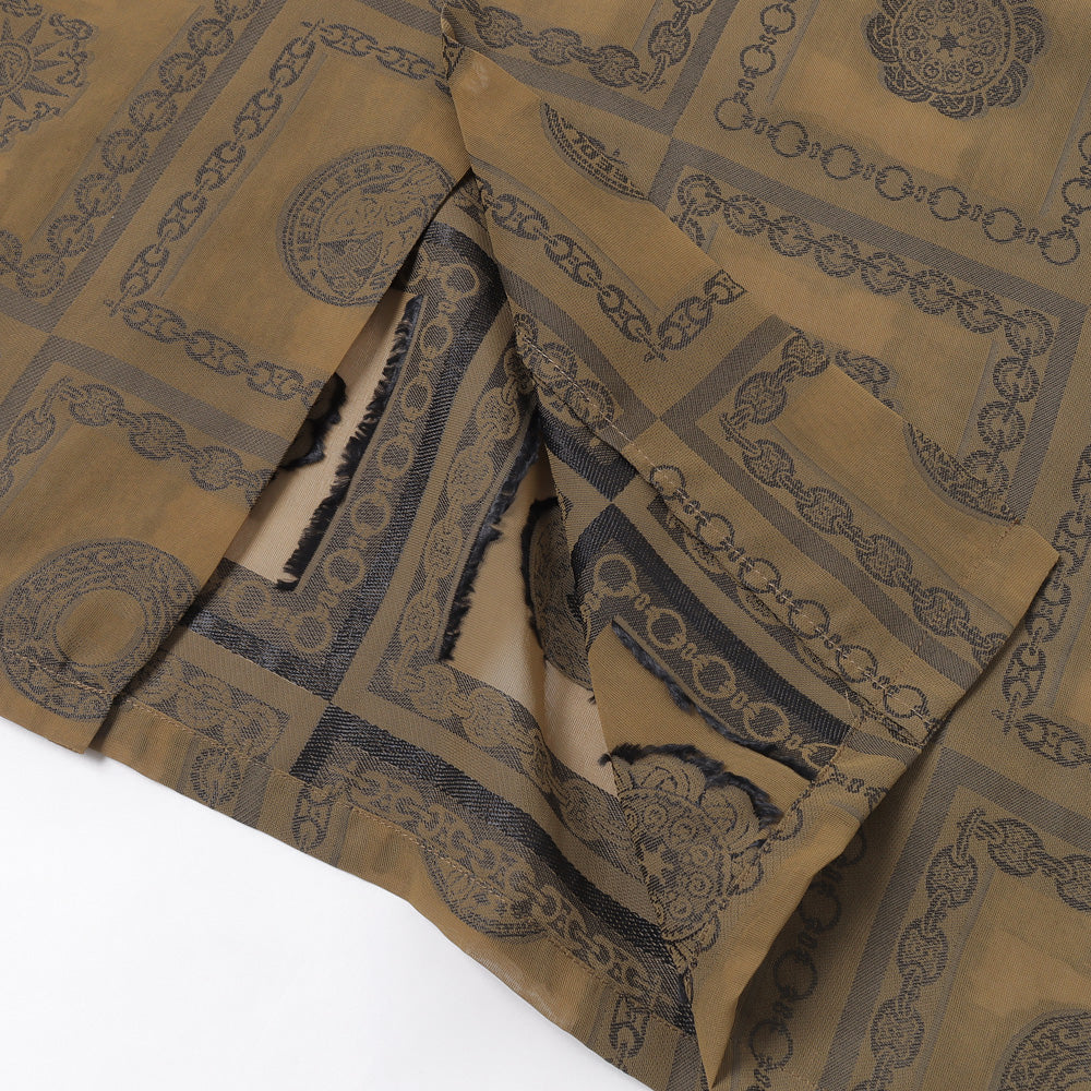 S/S Classic Shirt - PE/R Chain Border Jq.