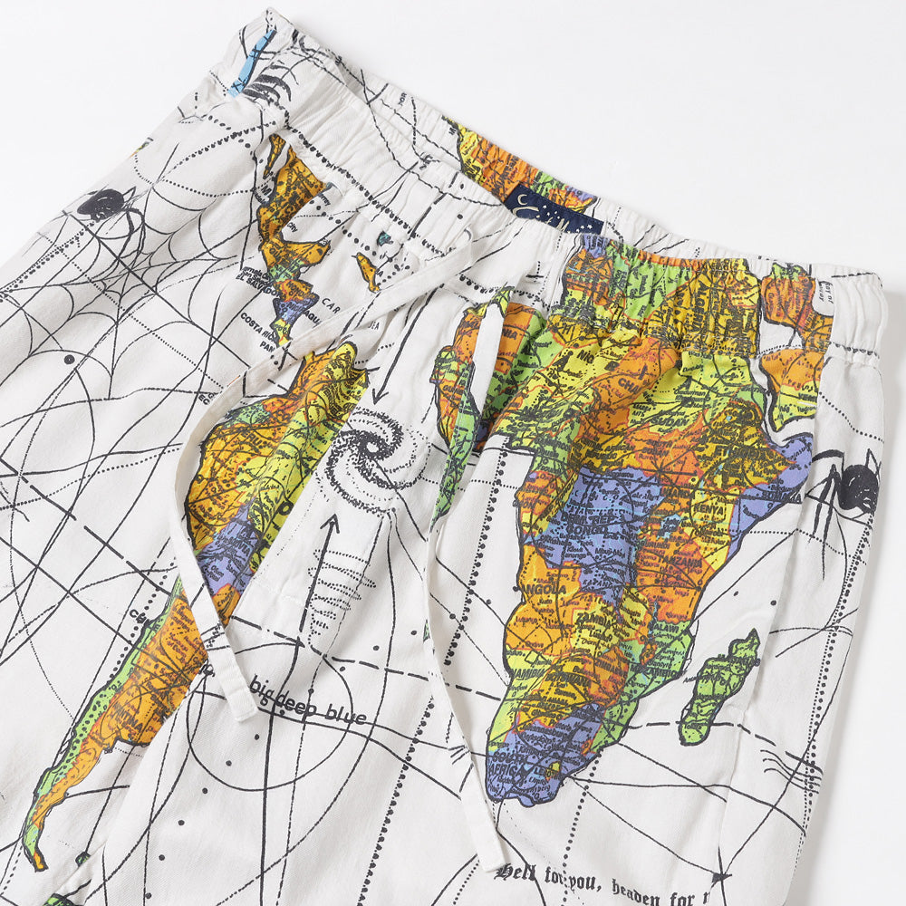 DW-PAJAMA PNT/WORLD MAP/WHITE