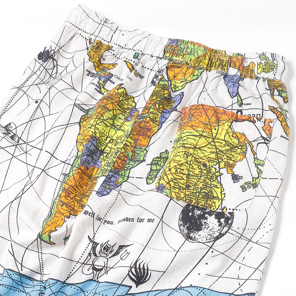 DW-PAJAMA PNT/WORLD MAP/WHITE