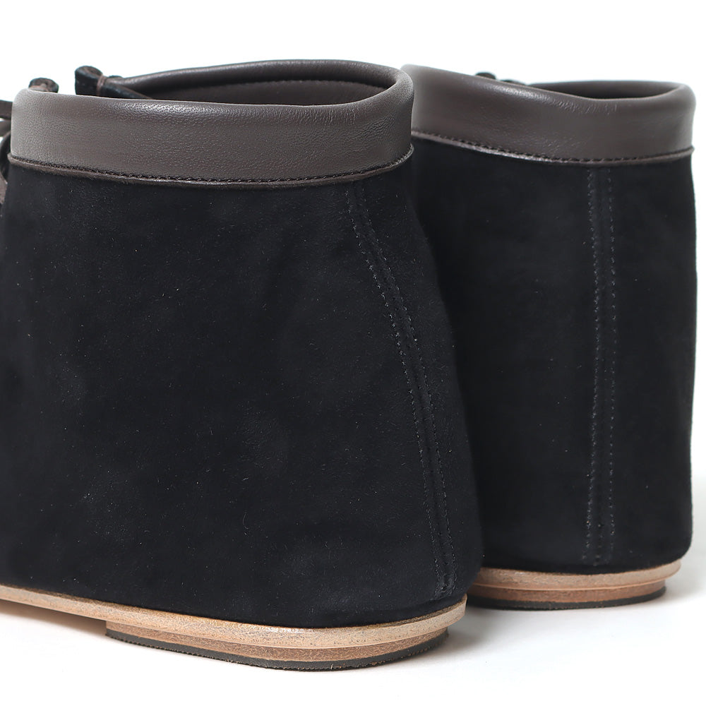 SUEDE MOCCASIN SHORT BOOTS