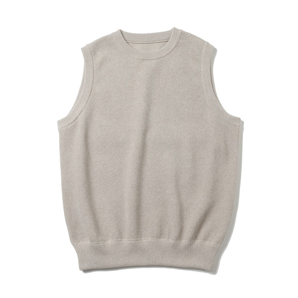 Moss Stitch C/N Vest