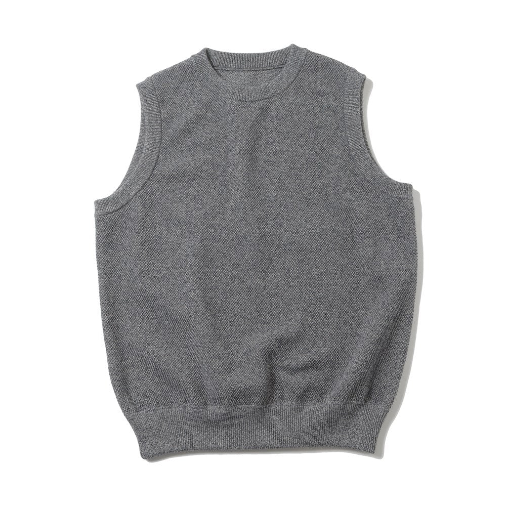 Moss Stitch C/N Vest