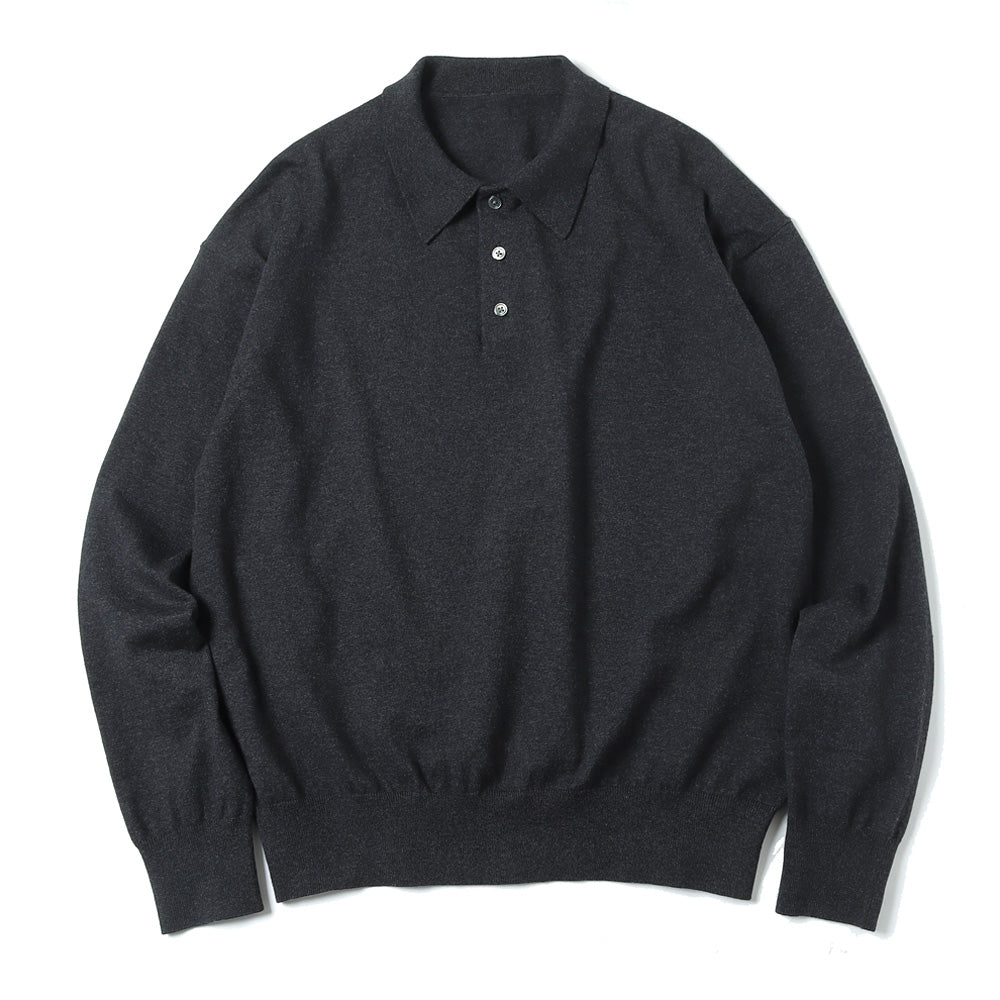 crepuscule(クレプスキュール)Knit Polo L/S (2301-011) | crepuscule