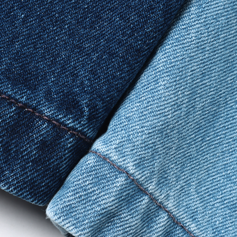 Two-tuck Wide Tapered Pants (Denim)