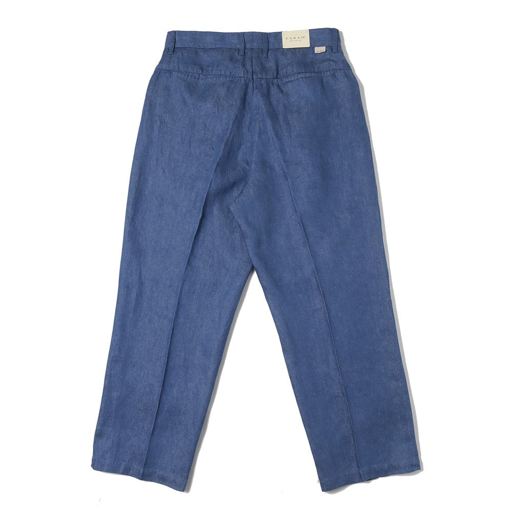 Two-tuck Wide Tapered Pants(リネンデニム)