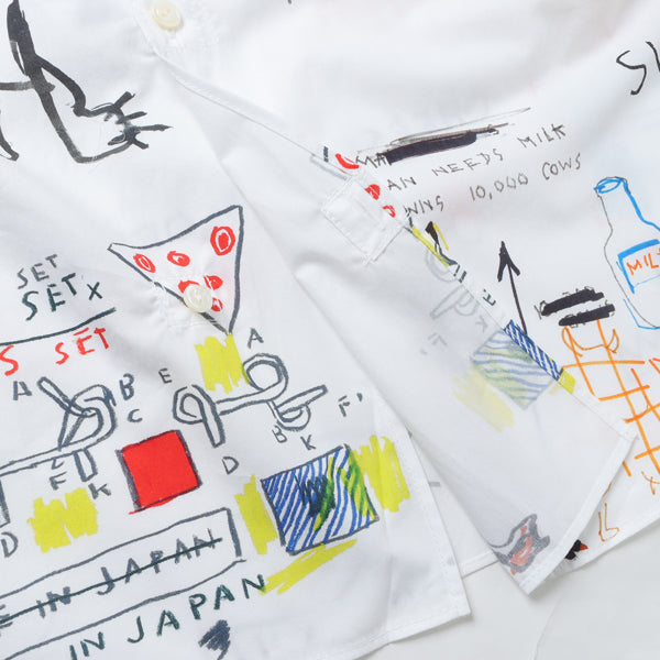 Cotton broadcloth print Jean-Michel Basquiat B012