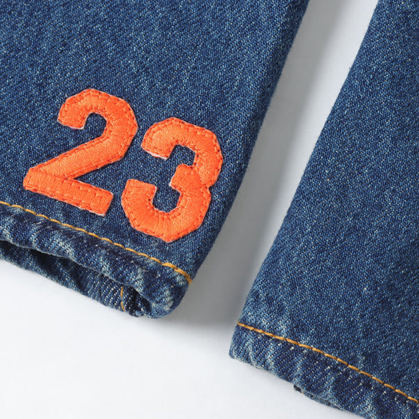 Cotton denim applique Levi's double name Keith Haring P207