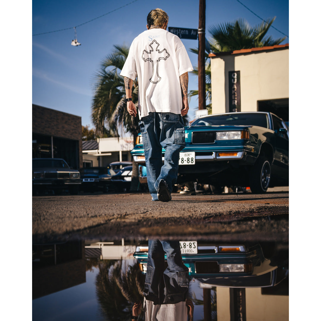 SAINT Mxxxxxx × 2PAC S/S TEE 2PAC WHITE