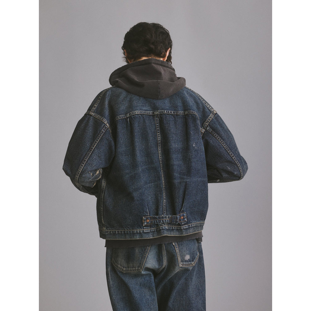 #001 T-BACK DENIM JACKET