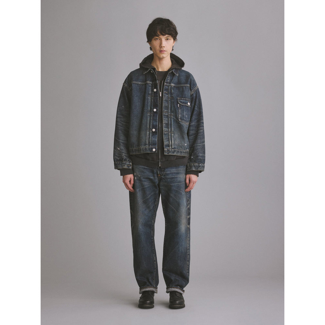 #001 T-BACK DENIM JACKET