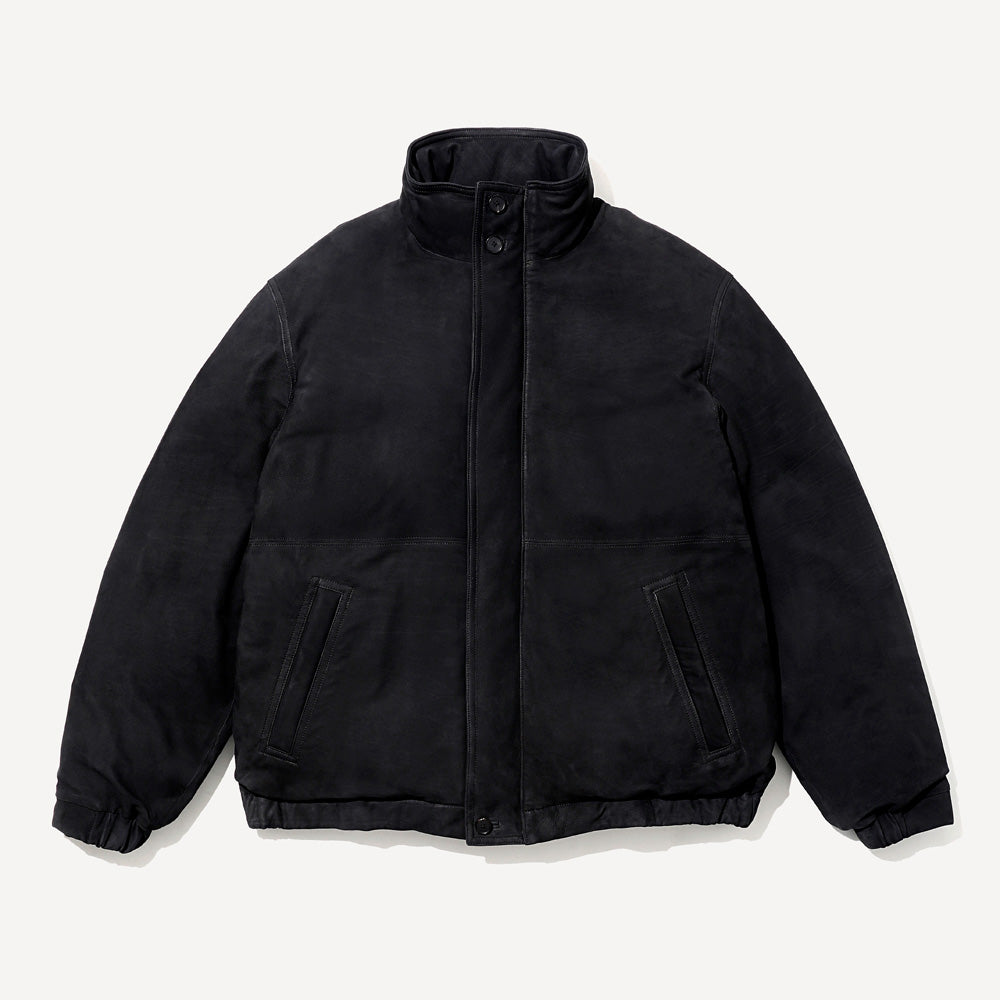 Nubuck Leather Down Jacket