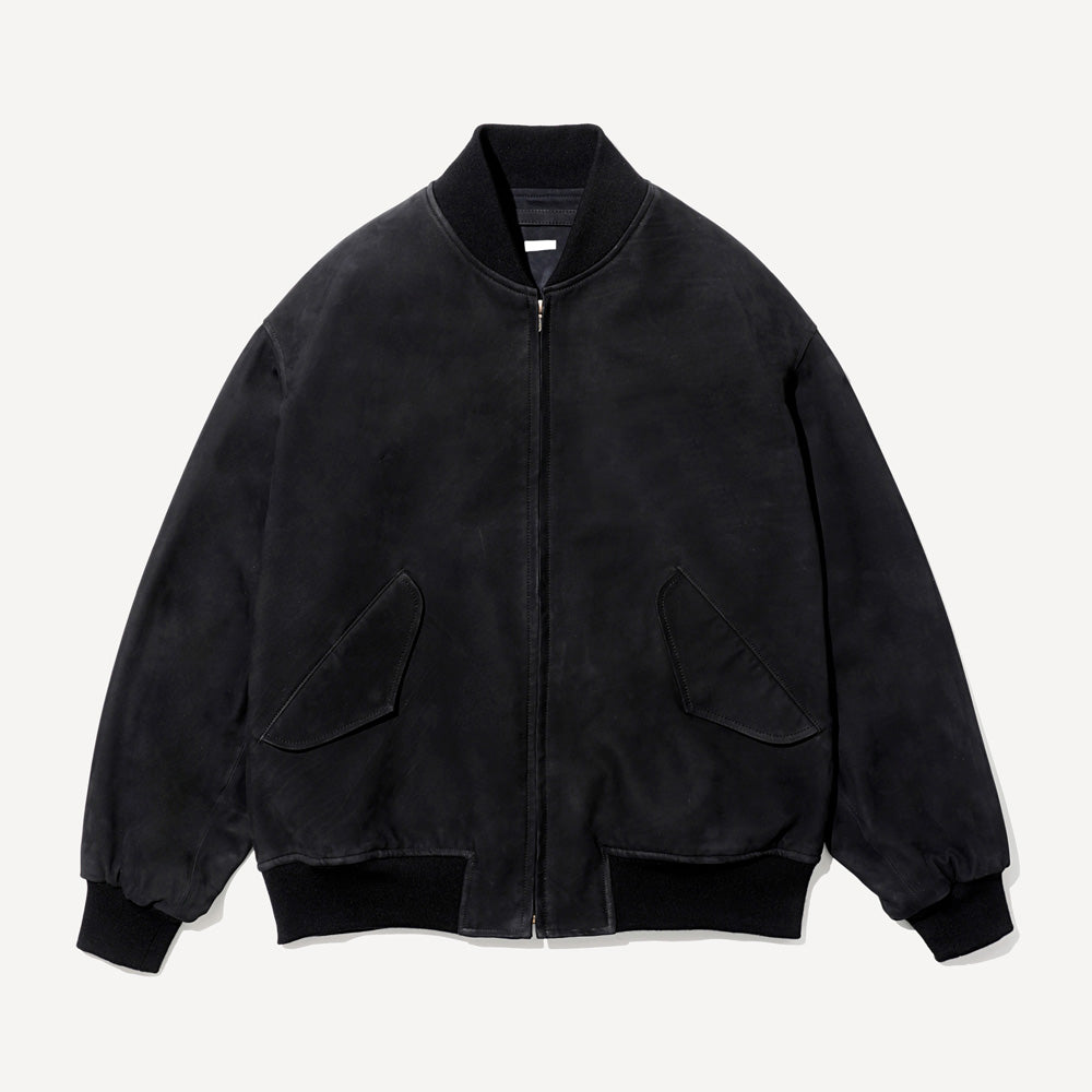 Nubuck Leather Rib Blouse 8/30mae