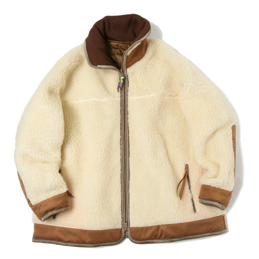 REVERSIBLE QUILTED FLEECE JACKET