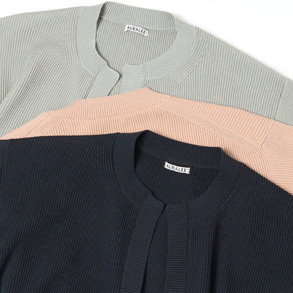 SUPER HARD TWIST RIB KNIT CARDIGAN (A9SC01TR) | AURALEE SUPER HARD TWIST RIB KNIT CARDIGAN (A9SC01TR) | AURALEE