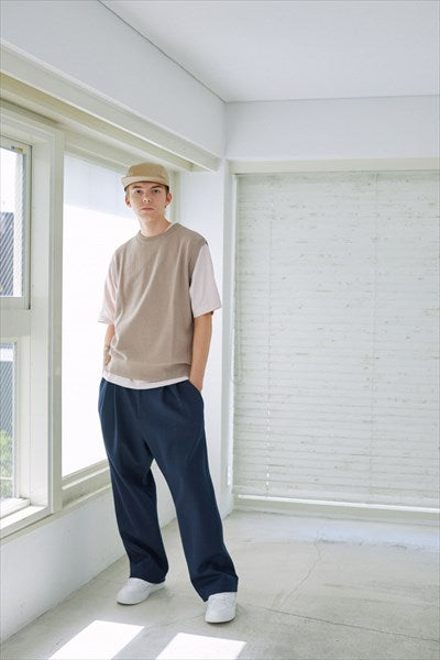 COTTON PIQUE KNIT VEST