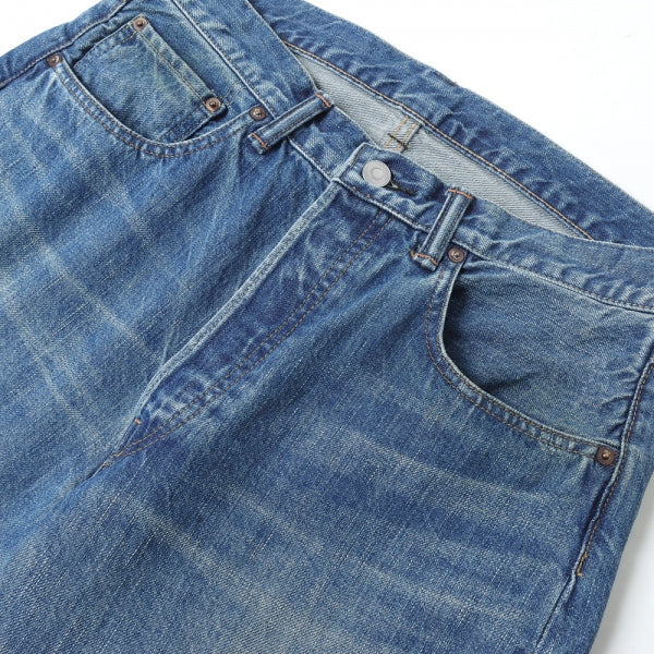 Washed Denim Pants E