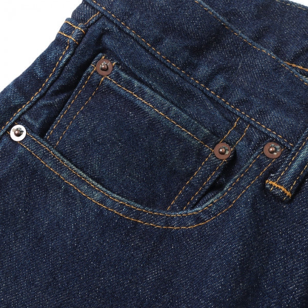 Washed Denim Pants E