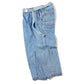 SILK DENIM WIDE TAPERED TROUSER