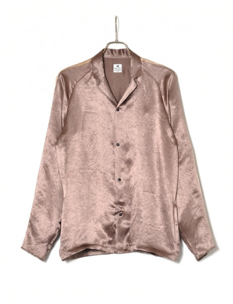 NOTCHED COLLAR SATIN SHIRT