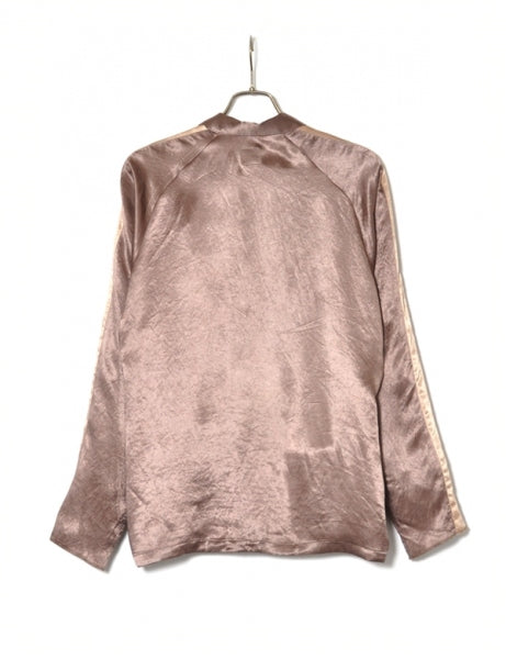 NOTCHED COLLAR SATIN SHIRT