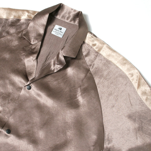 NOTCHED COLLAR SATIN SHIRT