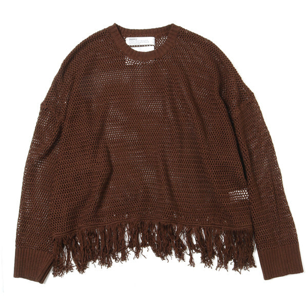 Pullover Fringe Net Knit