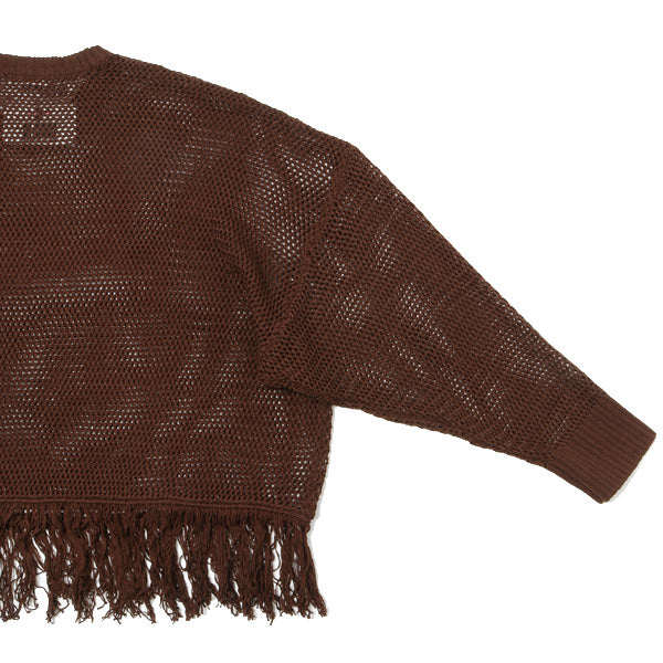 Pullover Fringe Net Knit