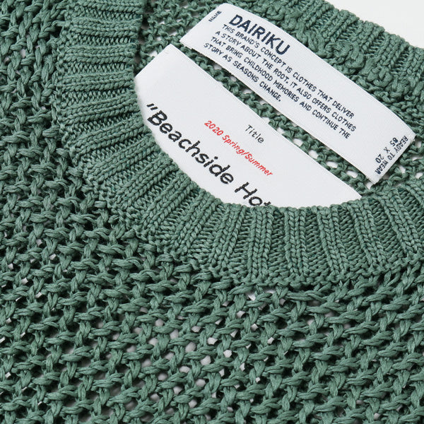Pullover Fringe Net Knit