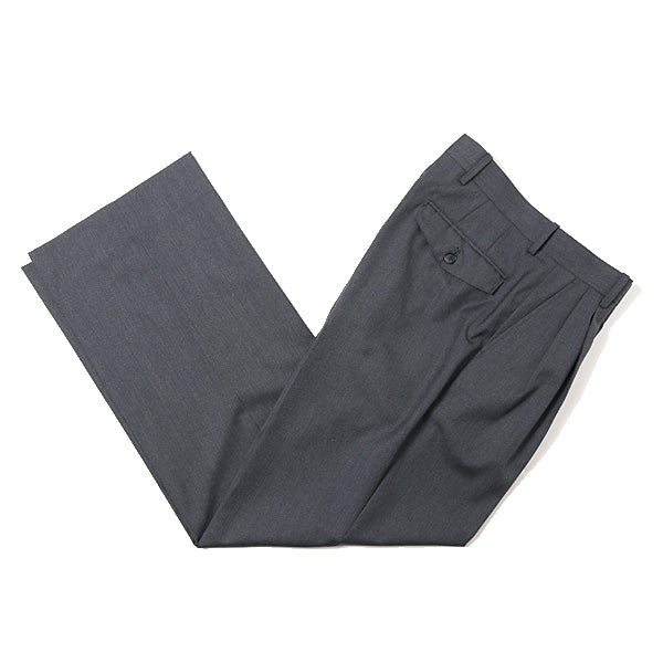 WOOL SILK TROPICAL WIDE SLACKS