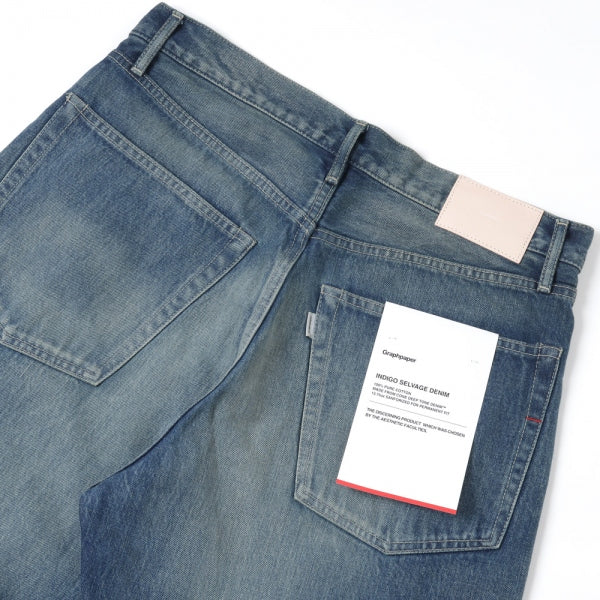 Selvage Denim Five Pocket Tapered Pants(DK.FADE)