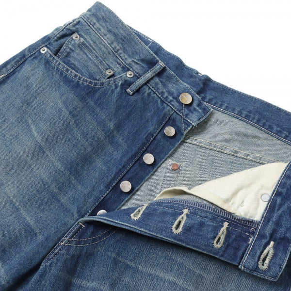 Selvage Denim Five Pocket Wide Straight Pants(D.F)