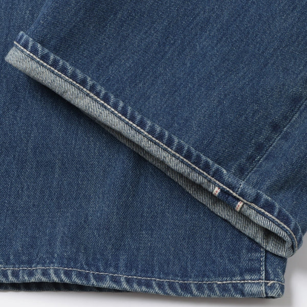 Selvage Denim Five Pocket Wide Straight Pants(D.F)