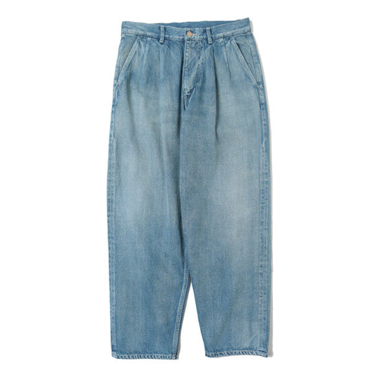 Selvage Denim Two Tuck Tapered Pants(LIGHT FADE)