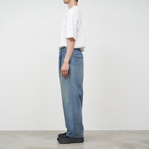 Selvage Denim Two Tuck Pants(LIGHT FADE)