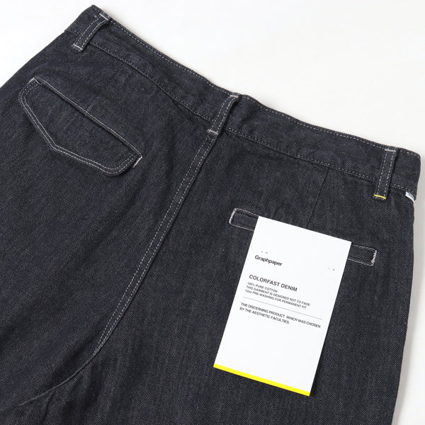 Colorfast Denim Two Tuck Pants