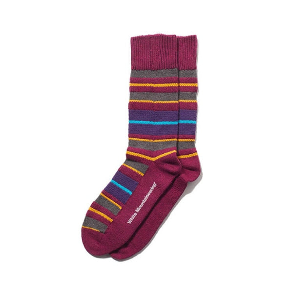 RANDAM STRIPE MIDDLE SOCKS