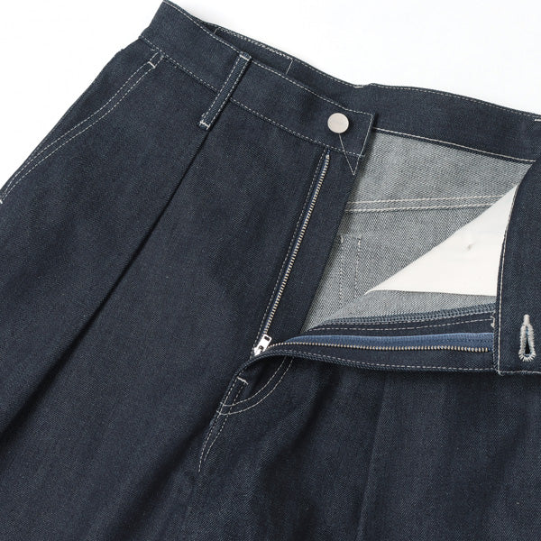 Selvage Denim Two Tuck Wide Pants