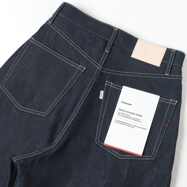 Selvage Denim Two Tuck Wide Pants