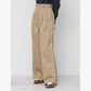 selvedge logo chino two tuck wide pants