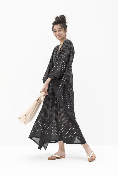 KAFTAN DRESS(DOTS BANDANAPT)