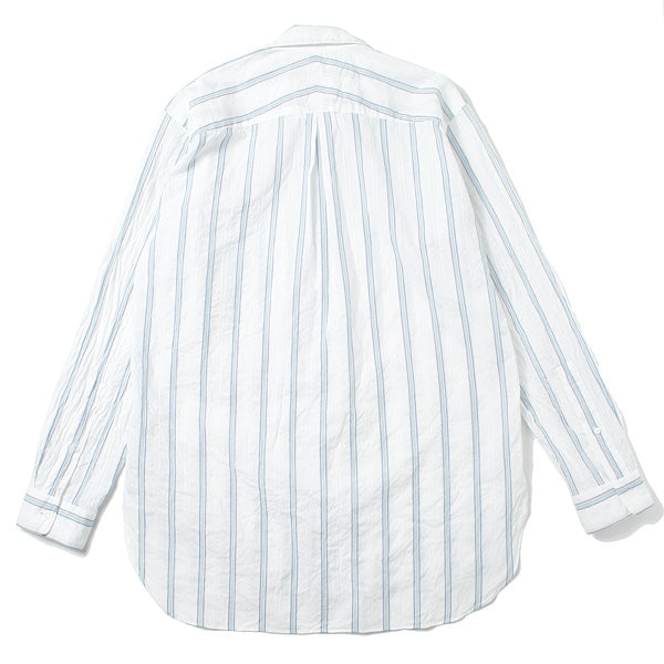 REGULAR SHIRTS ORGANIC SUPIMA/BROWN COTTON STRIPE